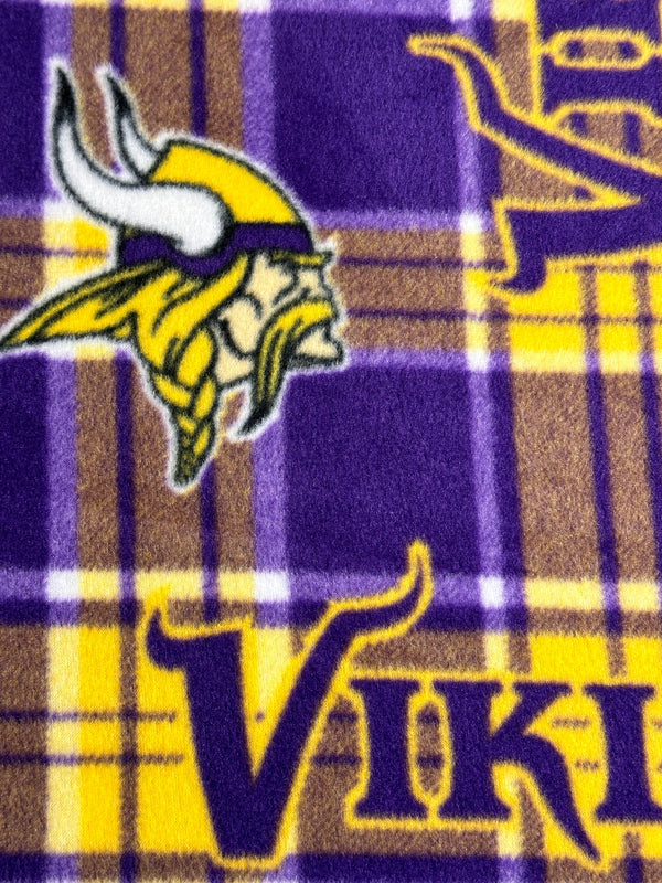 Minnesota Vikings - Fleece Fabric - 58/60" Wide
