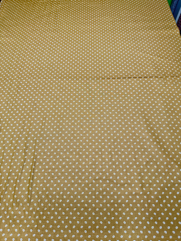 Noname Pattern on Gold Cotton - 44/45" Wide - 100% Cotton sec ST