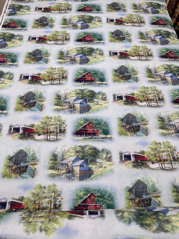 Old Mill Stream - Cotton Fabric - 44/45" Wide - 100% Cotton sec7