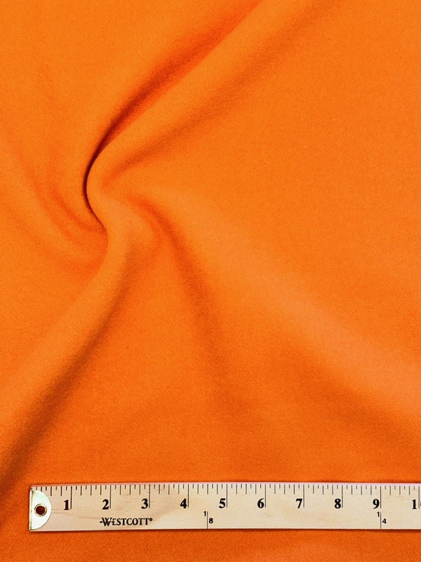 Orange Melton Wool Blend - 50% Wool 50% Poly