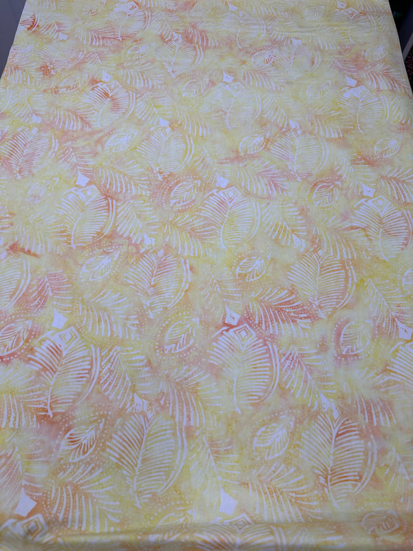 Orange Chrysalis Batik Cotton - 44/45" Wide - 100% Cotton - sec.8