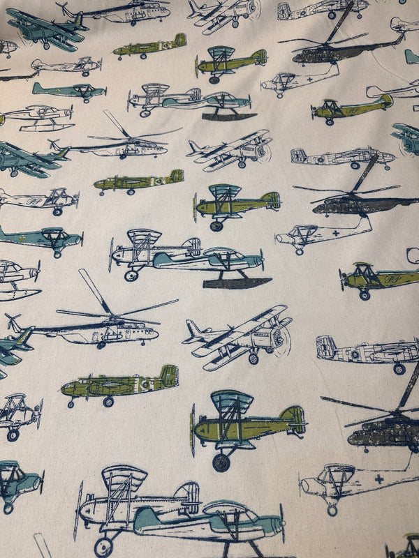 Premier Prints Vintage Air Felix Natural - Upholstery Fabric - 56" Wide