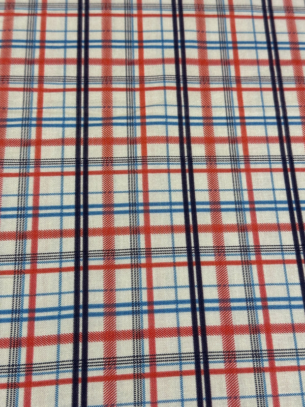Red, White & Blue Tablecloth - Cotton Fabric - 44/45" Wide - 100% Cotton secZ