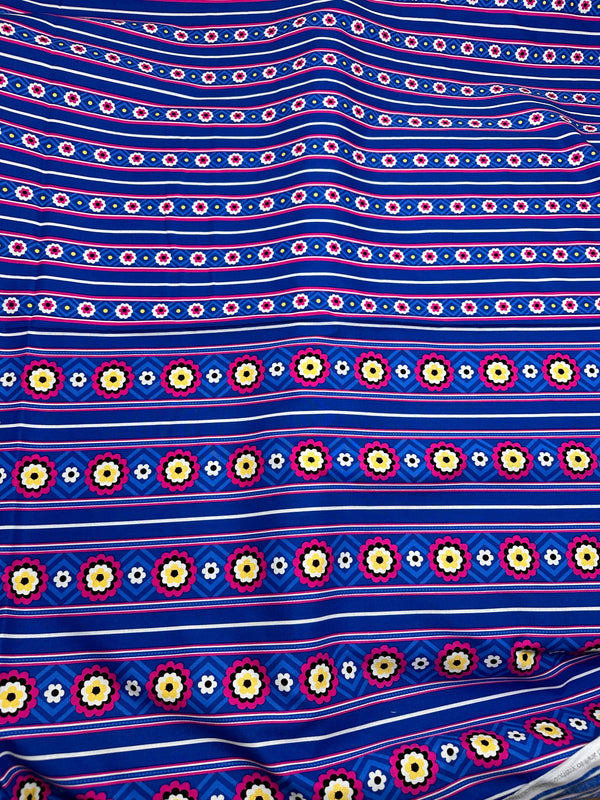Robert Kaufman - Double Print Pattern on Blue Cotton Fabric - 44/45" Wide - 100% Cotton