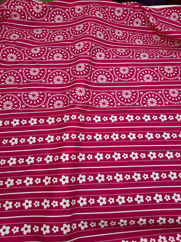 Robert Kaufman - Double Print Pattern on Red Cotton Fabric - 44/45" Wide - 100% Cotton