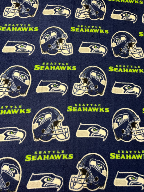 Seattle Seahawks - Fleece Fabric - 58/60" Wide