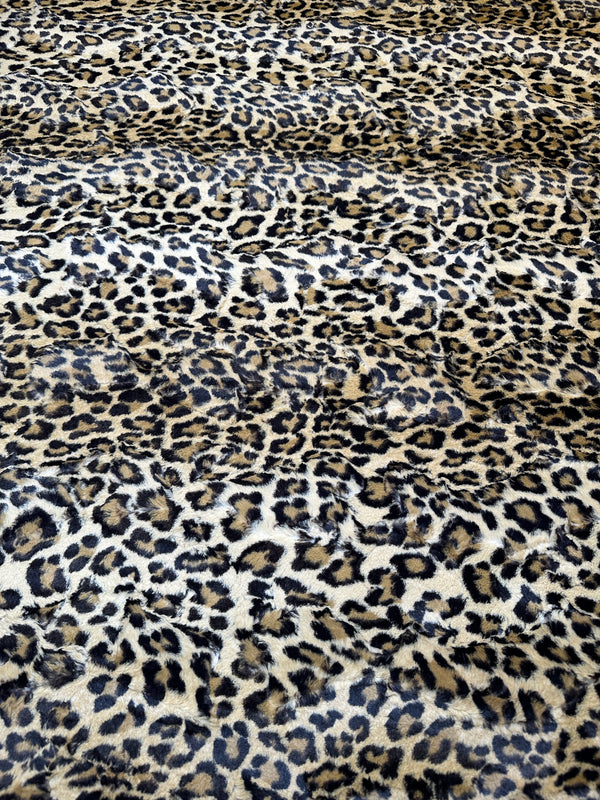 Tan Leopard - Faux Fur