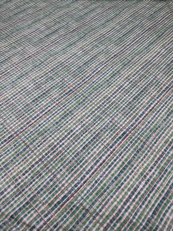 Teal Stripes - Cotton Fabric - 44/45" Wide - 100% Cotton sec7