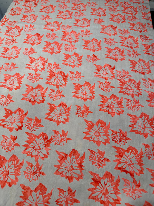 Triangle Flowers Batik Cotton - 44/45" Wide - 100% Cotton - sec.6