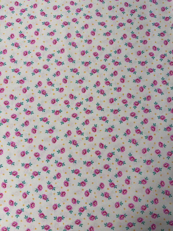 Tula Pink - Baby Buds Sugar - Curiouser and Curiouser - Cotton Fabric - 44/45" Wide - 100% Cotton