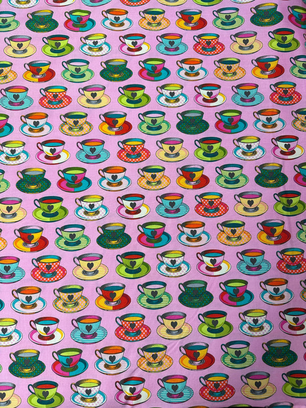 Tula Pink - Curioser and Curioser - Tea Time Wonder - Cotton Fabric - 44/45" Wide - 100% Cotton