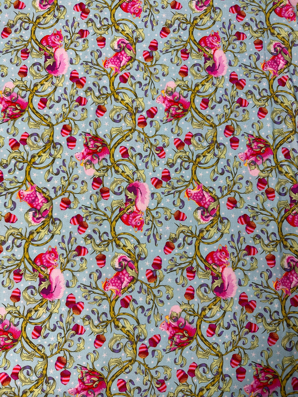 Tula Pink - Oh Nuts - Glimmer - Cotton Fabric - 44/45" Wide - 100% Cotton
