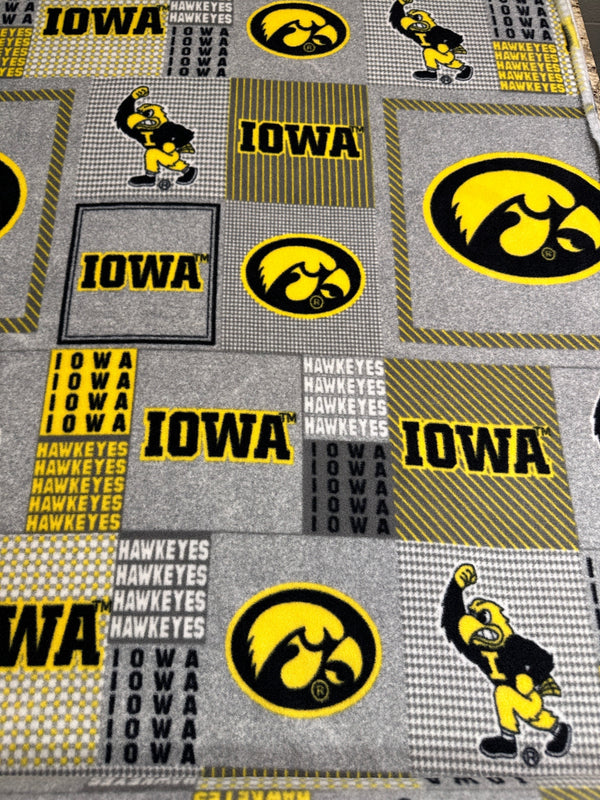 University of Iowa Hawkeyes - Fleece Fabric - 58/60" Wide