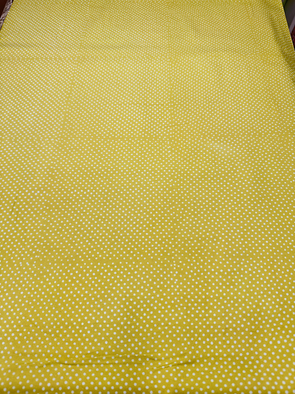 Vintage Lemon Polka Dots Batik Cotton - 44/45" Wide - 100% Cotton sec4